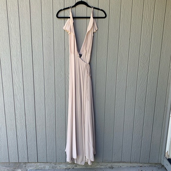 brown dress prom Silver Beaded Deep V-neck Brown Feathers Mermaid Prom Dresses